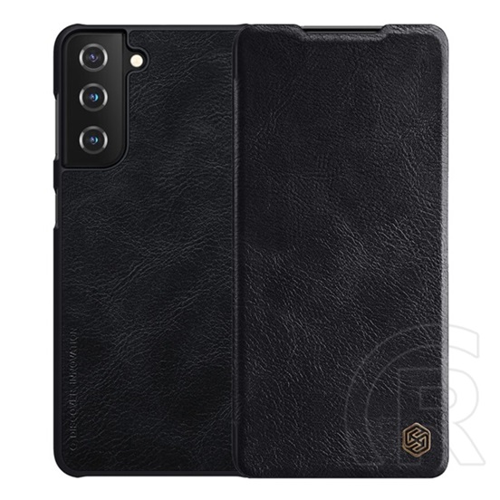 Nillkin QIN Samsung Galaxy S21 Plus (SM-G996) tok álló (Flip, oldalra nyíló, bankkártya tartó) fekete
