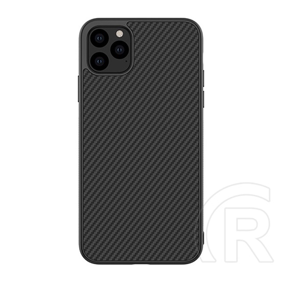 Nillkin SYNTHETIC FIBER Apple iPhone 11 Pro műanyag telefonvédő (környezetbarát, karbon minta) fekete