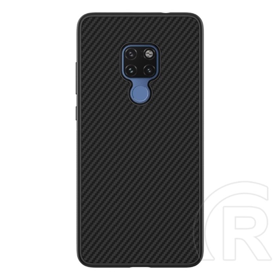 Nillkin SYNTHETIC FIBER Huawei Mate 20 műanyag telefonvédő (környezetbarát, karbon minta) fekete