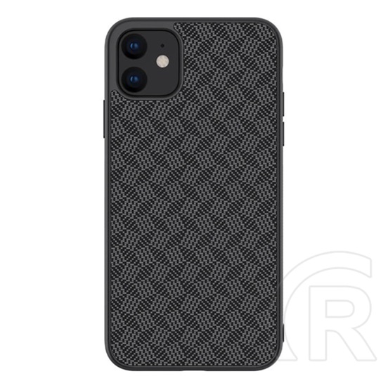 Nillkin SYNTHETIC FIBER PLAID Apple iPhone 11 műanyag telefonvédő (gumírozott, környezetbarát, 3D fekete