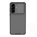 Nillkin Samsung A57 5G camshield pro szilikon telefonvédő (ütésállóság, kameravédő, csíkos) átlátszó/fekete