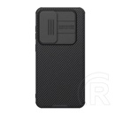 Nillkin Samsung Galaxy S24 FE (SM-S721) camshield pro magnetic védő (ütésálló, kameravédő, mágneses, csíkos) fekete