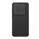 Nillkin Samsung Galaxy S24 FE (SM-S721) camshield pro szilikon telefonvédő (ütésállóság, kameravédő, csíkos) fekete