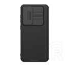 Nillkin Samsung Galaxy S24 FE (SM-S721) camshield pro szilikon telefonvédő (ütésállóság, kameravédő, csíkos) sötétkék