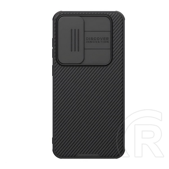 Nillkin Samsung Galaxy S24 FE (SM-S721) camshield pro szilikon telefonvédő (ütésállóság, kameravédő, csíkos) sötétkék