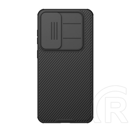 Nillkin Samsung Galaxy S25 FE (SM-S731) camshield pro magnetic védő (ütésálló, kameravédő, mágneses, csíkos) fekete