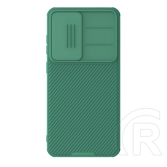 Nillkin Samsung Galaxy S25 Plus (SM-S936) camshield pro szilikon telefonvédő (ütésállóság, kameravédő, csíkos) sötétzöld
