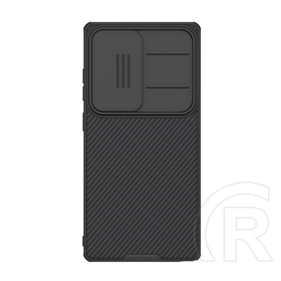Nillkin Samsung Galaxy S25 Ultra (SM-S938) camshield pro szilikon telefonvédő (ütésállóság, kameravédő, csíkos) fekete