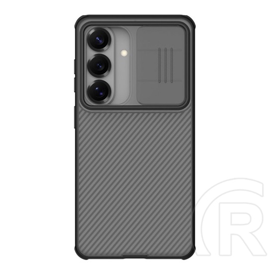 Nillkin Samsung Galaxy S26 (SM-S942) camshield pro műanyag védő (ütésálló, kameravédő, csíkos) átlátszó/fekete