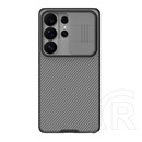 Nillkin Samsung Galaxy S26 Ultra (SM-S948) camshield pro szilikon védő (ütésállóság, kameravédő, csíkos) átlátszó/fekete