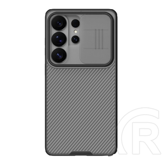 Nillkin Samsung Galaxy S26 Ultra (SM-S948) camshield pro szilikon védő (ütésállóság, kameravédő, csíkos) átlátszó/fekete