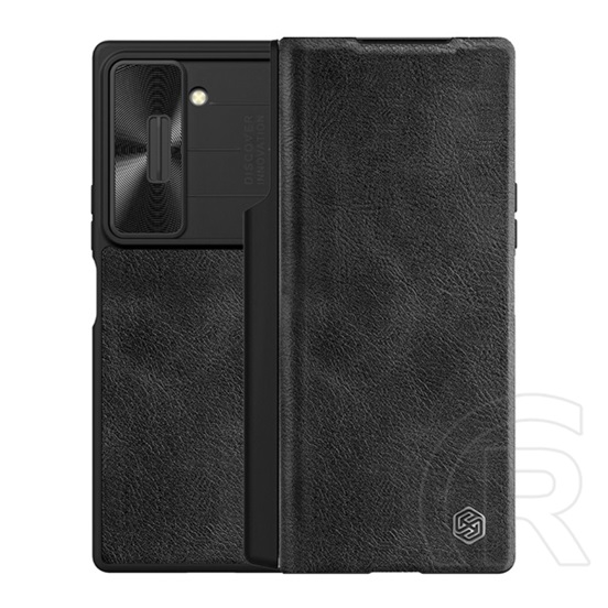Nillkin Samsung Galaxy Z Fold6 (SM-F956) qin prop tok álló, bőr hatású (flip, kártyazseb, kameravédő, kitámasztó) fekete