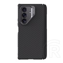 Nillkin Samsung Galaxy Z Fold7 (SM-F966) carboprop védő (ütésálló, kitámasztó, karbon minta, érintő ceruza) fekete