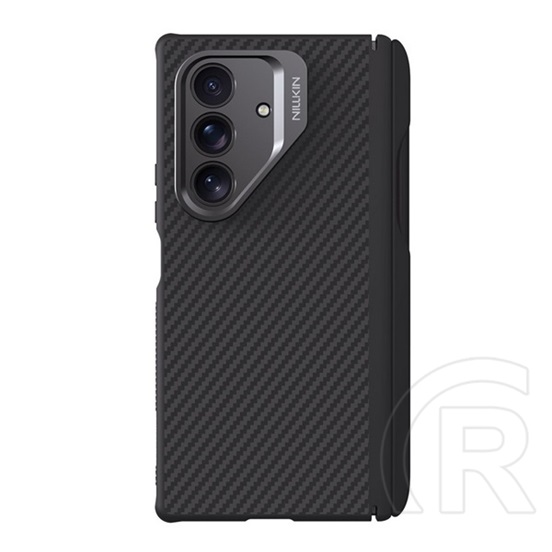 Nillkin Samsung Galaxy Z Fold7 (SM-F966) carboprop védő (ütésálló, kitámasztó, karbon minta, érintő ceruza) fekete