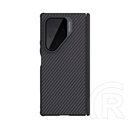 Nillkin Samsung Galaxy Z Fold7 (SM-F966) carboprop védő (ütésálló, kitámasztó, magsafe, karbon minta) fekete