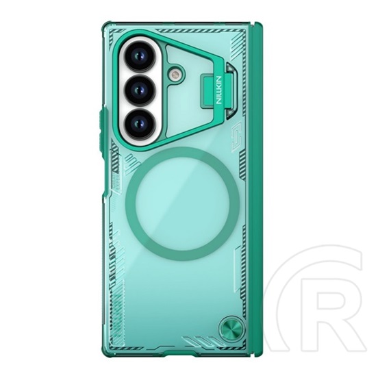 Nillkin Samsung Galaxy Z Fold7 (SM-F966) iceblade prop védő (ütésálló, kameravédő, kitámasztó, magsafe) sötétzöld