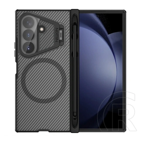 Nillkin Samsung Z Fold8 Ultra camshield prop magnetic (ütésálló, átlátszó kameravédő, csíkos, érintő ceruza) átlátszó
