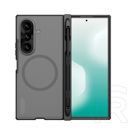 Nillkin Samsung Z Fold8 Ultra super frosted fold (mágneses, érdes felület, asztali tartó, érintő ceruza) átlátszó/fekete