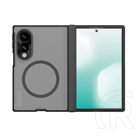 Nillkin Samsung Z Fold8 super frosted fold magnetic műanyag védő (érdes felület, asztali tartó) átlátszó/fekete