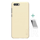 Nillkin Super Frosted Honor View 10 műanyag telefonvédő (gumírozott, érdes felület + képernyővédő fólia) arany