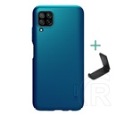 Nillkin Super Frosted Huawei P40 Lite 4G / Nova 6 SE műanyag védő (gumírozott, érdes felület + asztali tartó) sötétkék