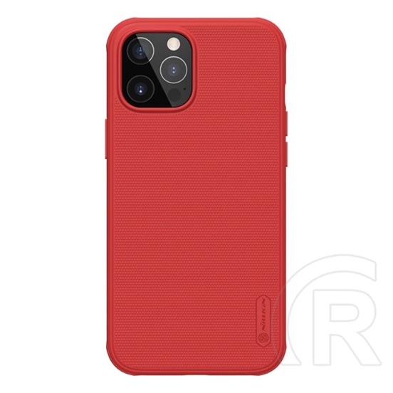 Nillkin Super Frosted Pro Apple iPhone 12 Pro Max műanyag védő (közepesen ütésálló, gumírozott, érdes felület) piros