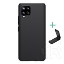 Nillkin Super Frosted Samsung Galaxy A42 (SM-A425F) műanyag védő (gumírozott, érdes felület + asztali tartó) fekete