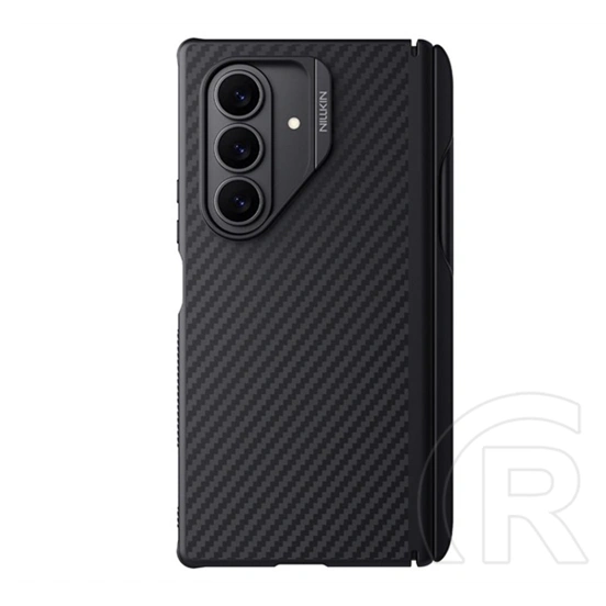 Nillkin Synthetic Fiber Pro műanyag telefonvédő (aramid bevonat, légpárnás sarok, MagSafe, érintőceruza, fekete)