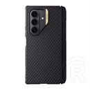 Nillkin Synthetic Fiber Pro műanyag telefonvédő (aramid bevonat, szénszálas külső, légpárnás sarok, MagSafe, érintőceruz
