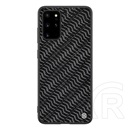 Nillkin TWINKLE Samsung Galaxy S20 Plus (SM-G986) szilikon védő (közepesen ütésálló, műanyag hátlap,  csillogó) ezüst