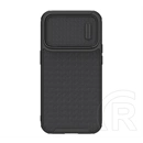 Nillkin Textured S szilikon telefonvédő (3D, kameravédő, prémium, fekete)