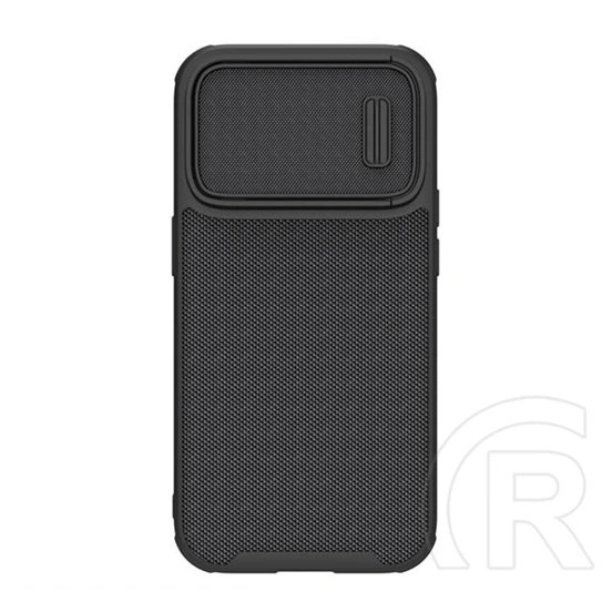 Nillkin Textured S szilikon telefonvédő (3D, kameravédő, prémium, fekete)