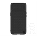 Nillkin Textured S szilikon telefonvédő (3D, kameravédő, prémium, fekete)