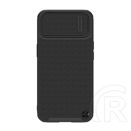 Nillkin Textured S szilikon telefonvédő (3D, kameravédő, prémium, fekete)