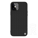 Nillkin Textured műanyag telefonvédő ( közepesen ütésálló, Apple iPhone 12 Pro Max szilikon keret, 3D minta) fekete