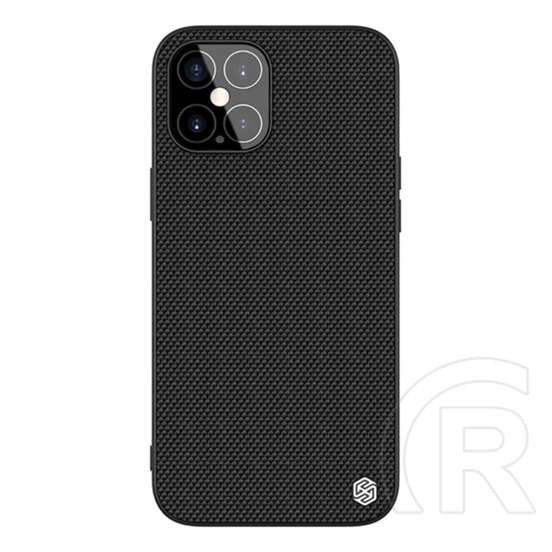 Nillkin Textured műanyag telefonvédő ( közepesen ütésálló, Apple iPhone 12 Pro Max szilikon keret, 3D minta) fekete