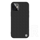 Nillkin Textured műanyag telefonvédő ( közepesen ütésálló, Apple iPhone 12 mini szilikon keret, 3D minta) fekete