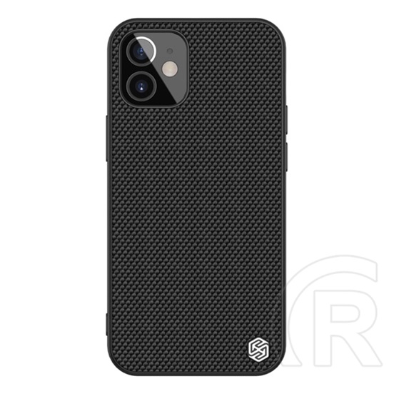 Nillkin Textured műanyag telefonvédő ( közepesen ütésálló, Apple iPhone 12 mini szilikon keret, 3D minta) fekete