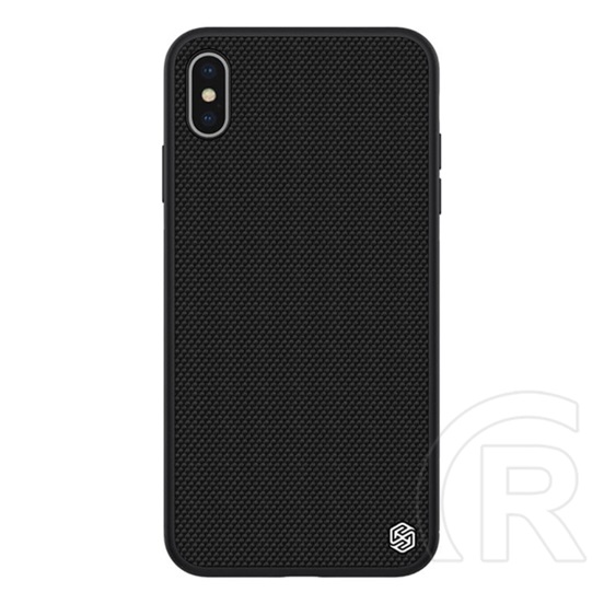 Nillkin Textured műanyag telefonvédő ( közepesen ütésálló, Apple iPhone XS Max 6.5 szilikon keret, 3D minta) fekete