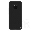 Nillkin Textured műanyag telefonvédő ( közepesen ütésálló, Huawei Mate 20 Pro szilikon keret, 3D minta) fekete