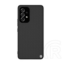 Nillkin Textured műanyag telefonvédő ( közepesen ütésálló, Samsung Galaxy A53 (SM-A536) szilikon keret, 3D minta) fekete