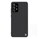 Nillkin Textured műanyag védő ( közepesen ütésálló, Samsung Galaxy A72 4G (SM-A725F) szilikon keret, 3D minta) fekete