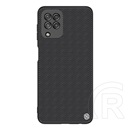 Nillkin Textured műanyag védő ( közepesen ütésálló, Samsung Galaxy M22 (SM-M225F) szilikon keret, 3D minta) fekete