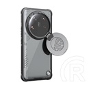 Nillkin Xiaomi 14 Ultra Nillkin iceblade prop tok (szilikon keret, ütésállóság, kameravédő, kitámasztó, magsafe) fekete