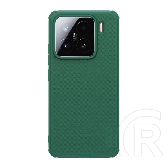Nillkin Xiaomi 15 super frosted pro műanyag telefonvédő (ütésállóság, gumírozott, érdes felület) sötétzöld