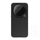 Nillkin Xiaomi 17 Ultra camshield prop magnetic szilikon telefonvédő (ütésálló, kameravédő, kitámasztó, csíkos) fekete