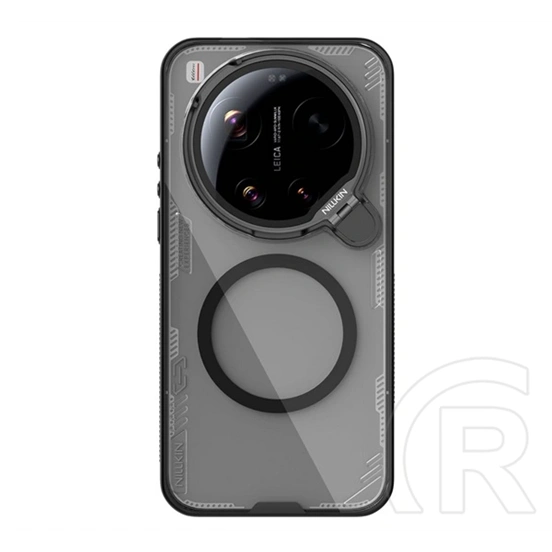 Nillkin Xiaomi 17 Ultra iceblade prop magnetic szilikon telefonvédő (ütésálló, kameravédő, kitámasztó, mágneses) fekete