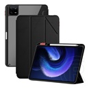 Nillkin Xiaomi Pad 6 bevel tok álló, bőr hatású (aktív flip, oldalra nyíló, trifold asztali tartó funkció) fekete