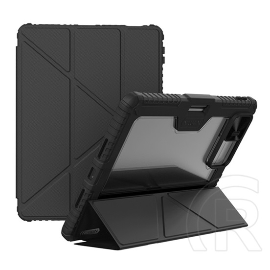 Nillkin Xiaomi Pad 7 Pro bumper pro szilikon telefonvédő (aktív flip, ütésállóság, asztali tartó) fekete