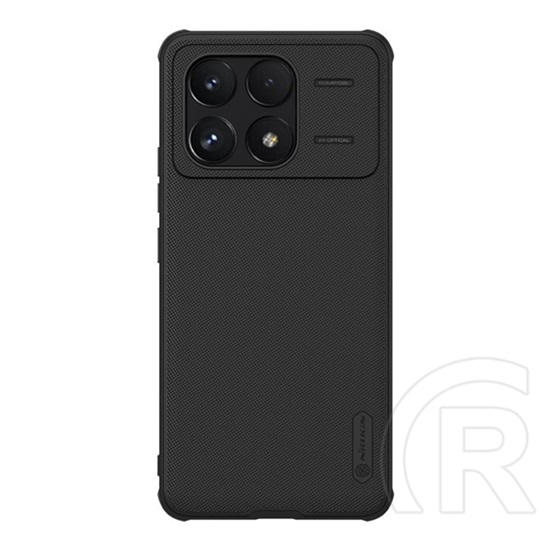 Nillkin Xiaomi Poco F6 Pro super frosted pro műanyag telefonvédő (ütésállóság, gumírozott, érdes felület) fekete